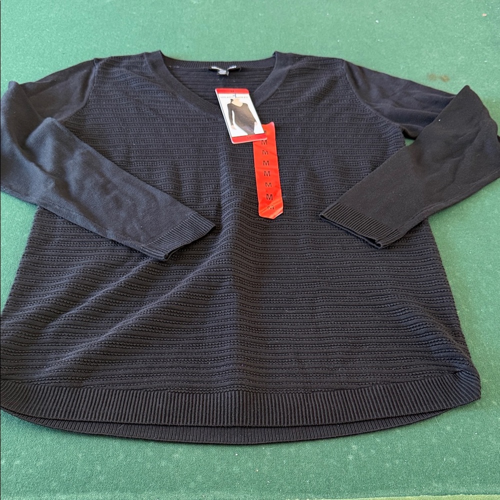 Hilary Radley Men's‎ Charcoal V-Neck Sweater. CAJA # 1. B